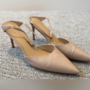 Ann Taylor Nude Pointed Toe Heels